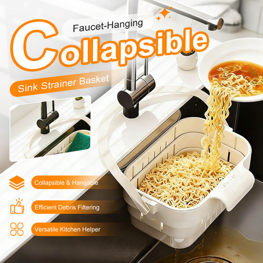 🥦50% OFF!🍅Collapsible Faucet-Hanging Sink Strainer Basket
