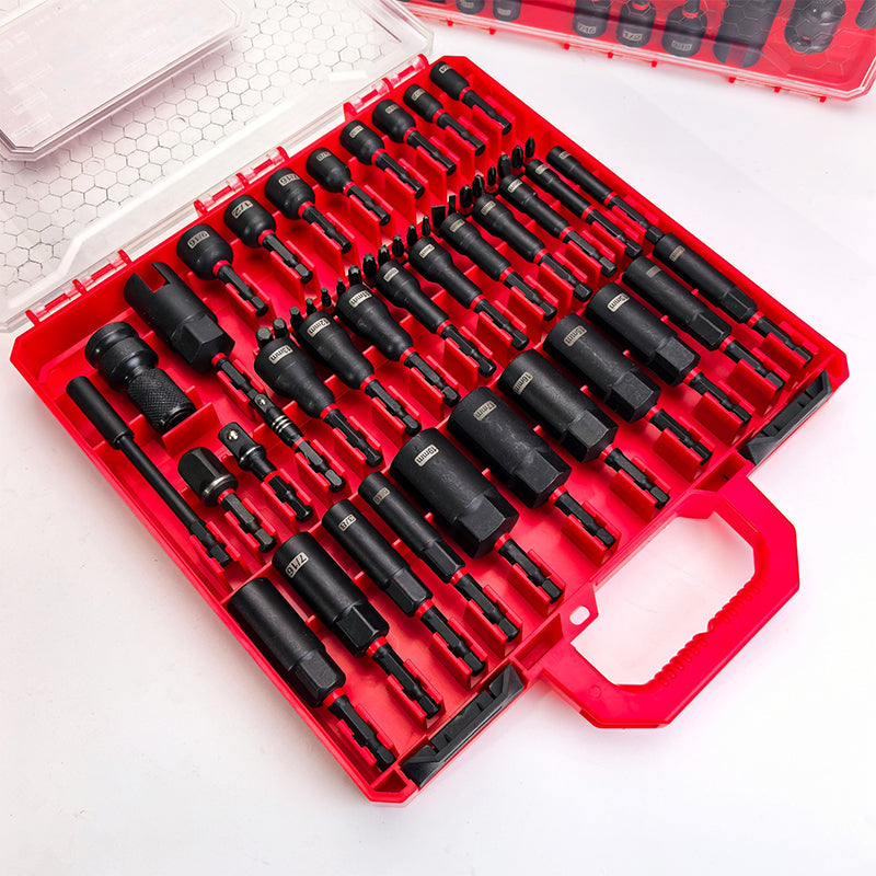 55-Piece Magnetic Impact Nut Driver Set