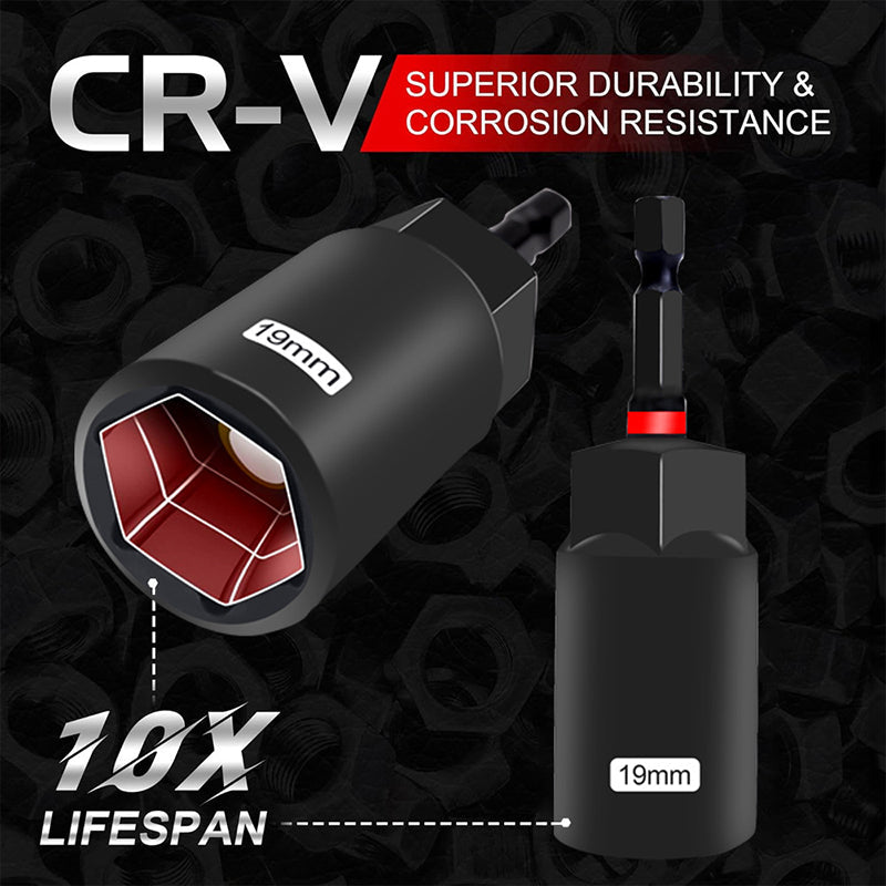 55-Piece Magnetic Impact Nut Driver Set