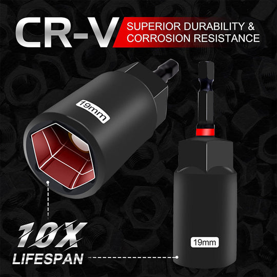 55-Piece Magnetic Impact Nut Driver Set