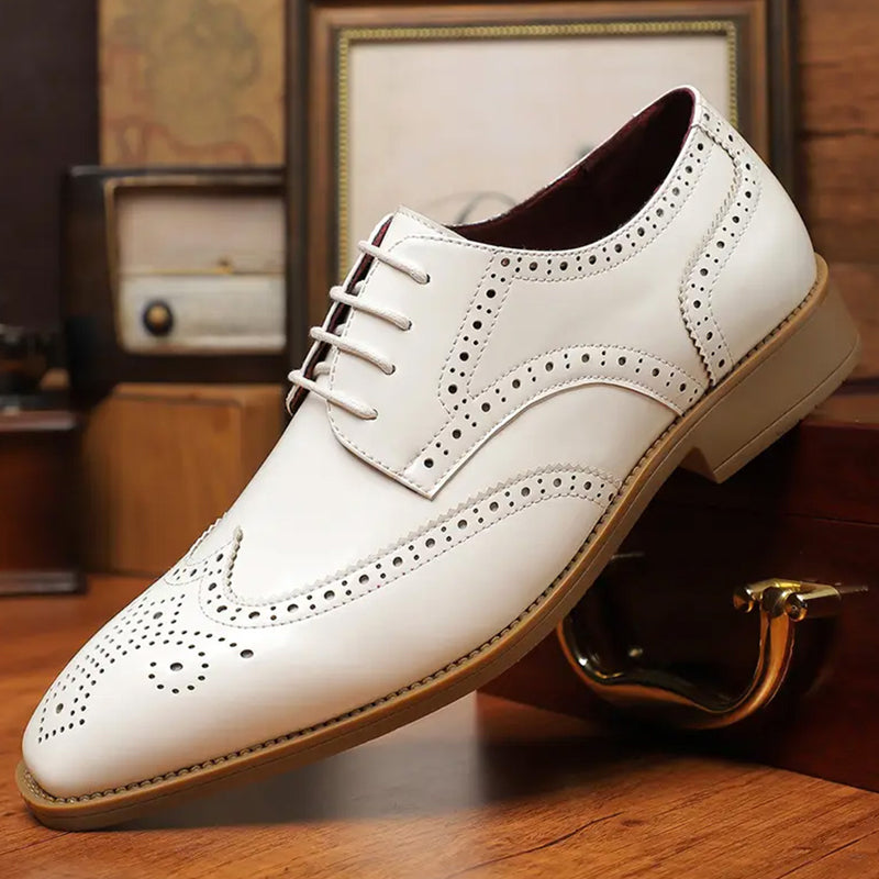 🔥Zeitlich begrenztes Angebot – Klassische Herren-Brogue-Oxford-Schuhe mit Flügelkappe
