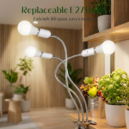 🌱 50% OFF NOW! 💡 LED Plant Grow Light with Timer & Clamp – Full Spectrum, Adjustable Gooseneck & Easy Setup 🌿