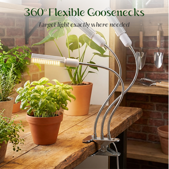 🌱 50% OFF NOW! 💡 LED Plant Grow Light with Timer & Clamp – Full Spectrum, Adjustable Gooseneck & Easy Setup 🌿