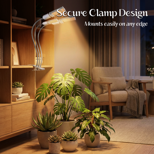 🌱 50% OFF NOW! 💡 LED Plant Grow Light with Timer & Clamp – Full Spectrum, Adjustable Gooseneck & Easy Setup 🌿