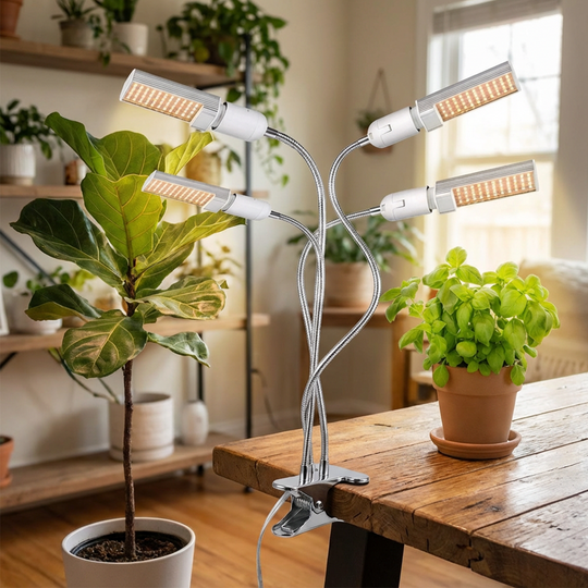 🌱 50% OFF NOW! 💡 LED Plant Grow Light with Timer & Clamp – Full Spectrum, Adjustable Gooseneck & Easy Setup 🌿