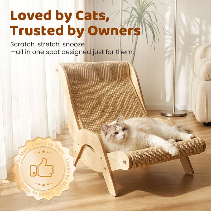 🐱 JETZT 50% RABATT! ⏰ 2-in-1 Sisal-Kratz- und Liegefläche für Katzen – Kratzbaum &  Bequem, strapazierfähiges Sisal &  Platzsparend 🛏️