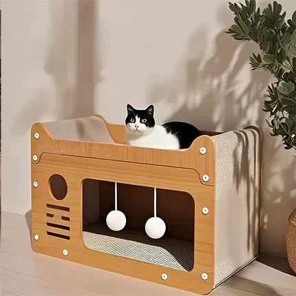 🐱 JETZT 50% RABATT! ⏰ 2-in-1 Sisal-Kratz- und Liegefläche für Katzen – Kratzbaum &  Bequem, strapazierfähiges Sisal &  Platzsparend 🛏️