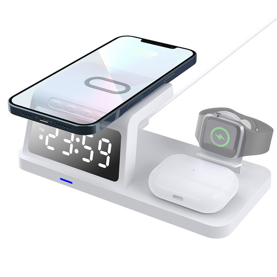 🥳2026 HOT SALE🥳7-in-1 Fast-Charging Wireless Charging Station With Clock