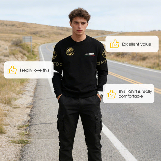 Men's Crew Neck Long Sleeve T-Shirt