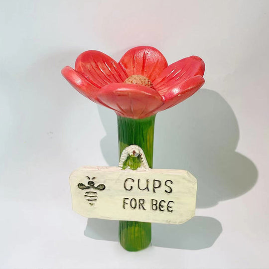 Flower-Shaped Bee Waterer Garden Stake