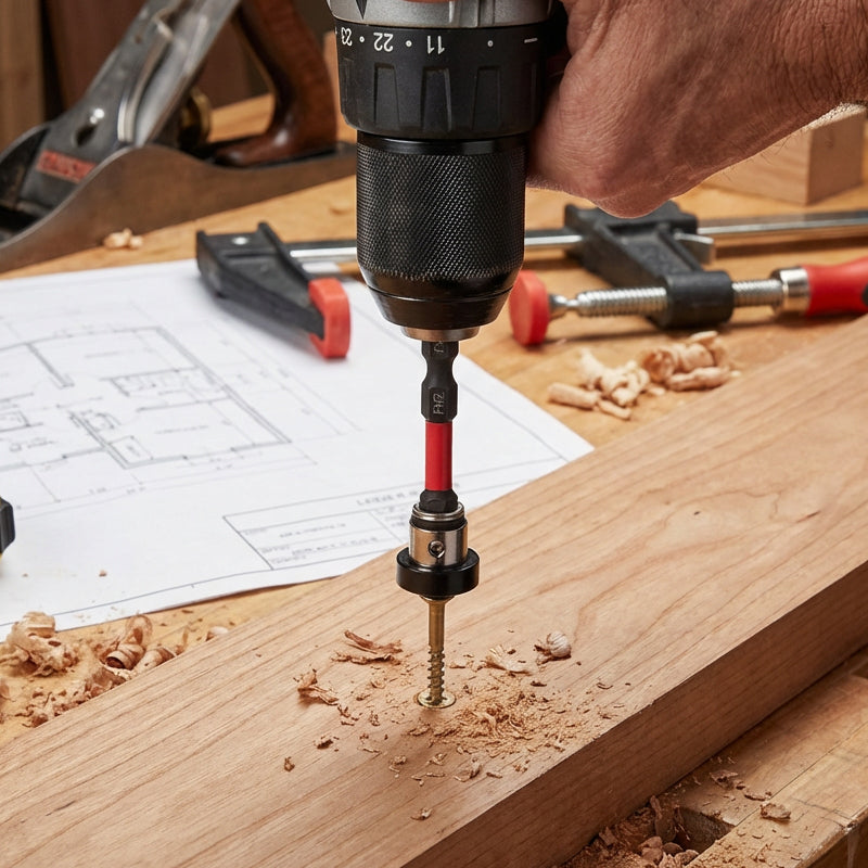 Adjustable Depth Stop PH2 Screwdriver Bit Set