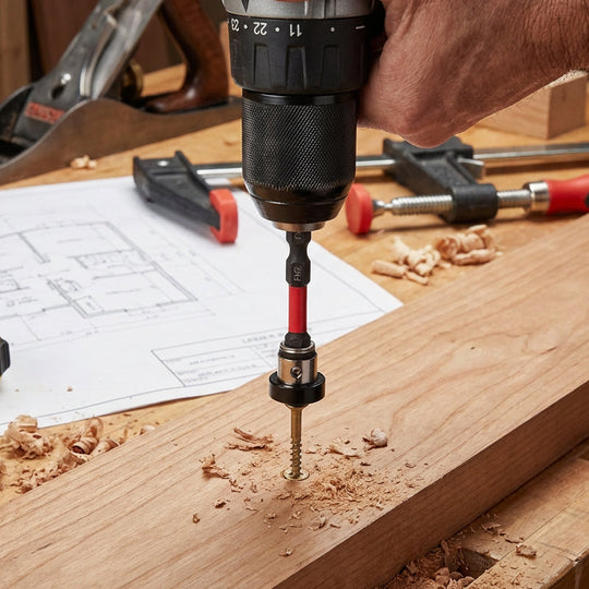 Adjustable Depth Stop PH2 Screwdriver Bit Set