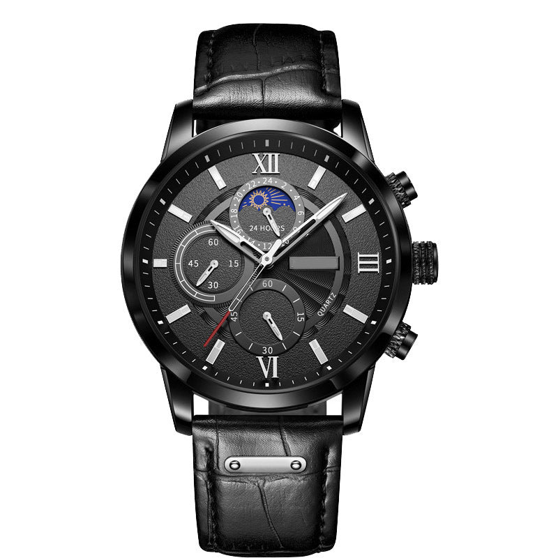 Men's Multifunction Waterproof Luminous Quartz Watch
