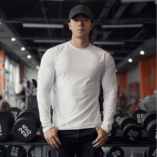 Men's Long Sleeve Quick-Dry Athletic Shirts