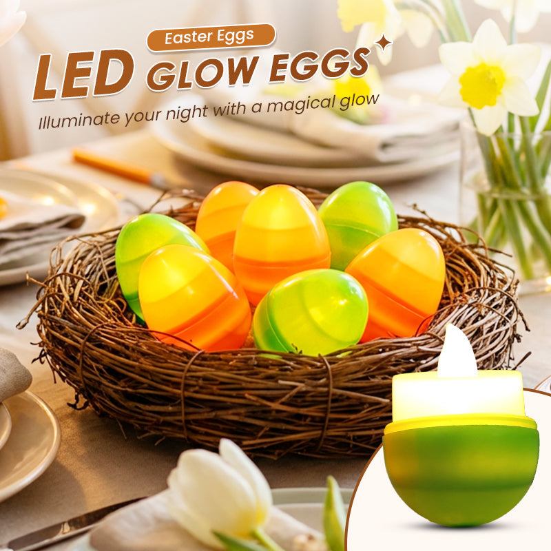 Lysende påskeegg med LED-lys