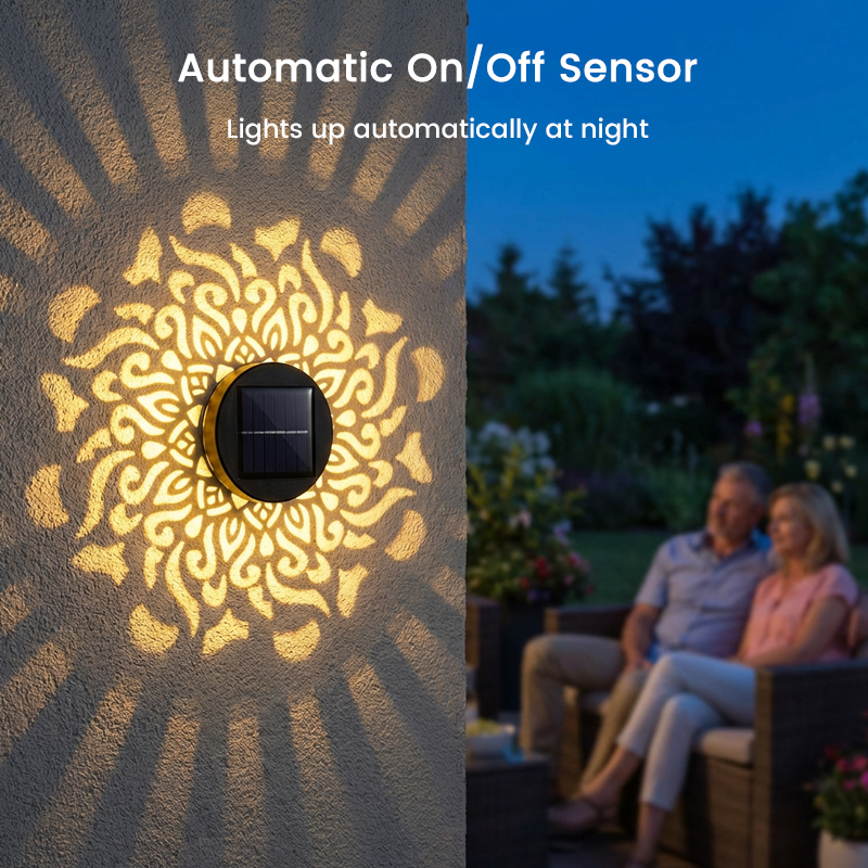 💡💓Surprise Price: Only £10.99!!🔥Solar-Powered Mandala Projector Light🎁🏠
