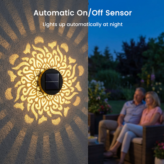 💡💓Surprise Price: Only £10.99!!🔥Solar-Powered Mandala Projector Light🎁🏠