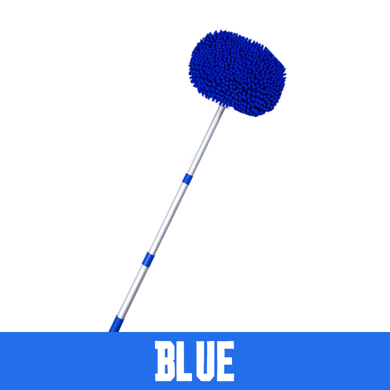 🚗 SCONTO DEL 49% ORA! 🧽 Mocio per autolavaggio telescopico in alluminio resistente con manico lungo – in morbida microfibra, antigraffio &  Lunghezza regolabile ✨