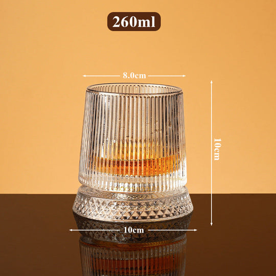🥳2026 HOT SALE🥳💞50K+ SOLD!🥃🌀 50% OFF! 360° Rotating Whiskey Glass – Spins but never spills. Unique tumbler for home bar or gifts. Add fun to every sip. 🎁✨