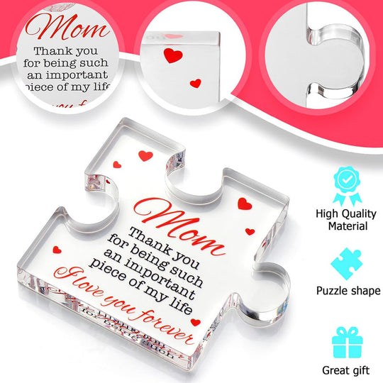 💕Moederdag aanbieding - £9,99!!💐Kristalhelder acryl bedankcadeau voor dierbaren