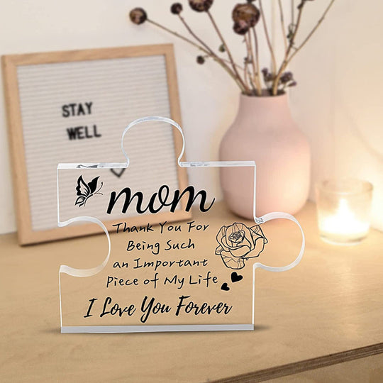 💕Moederdag aanbieding - £9,99!!💐Kristalhelder acryl bedankcadeau voor dierbaren