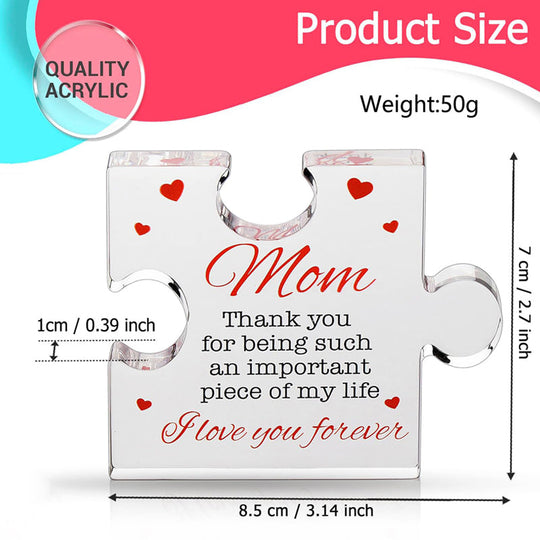 💕Moederdag aanbieding - £9,99!!💐Kristalhelder acryl bedankcadeau voor dierbaren