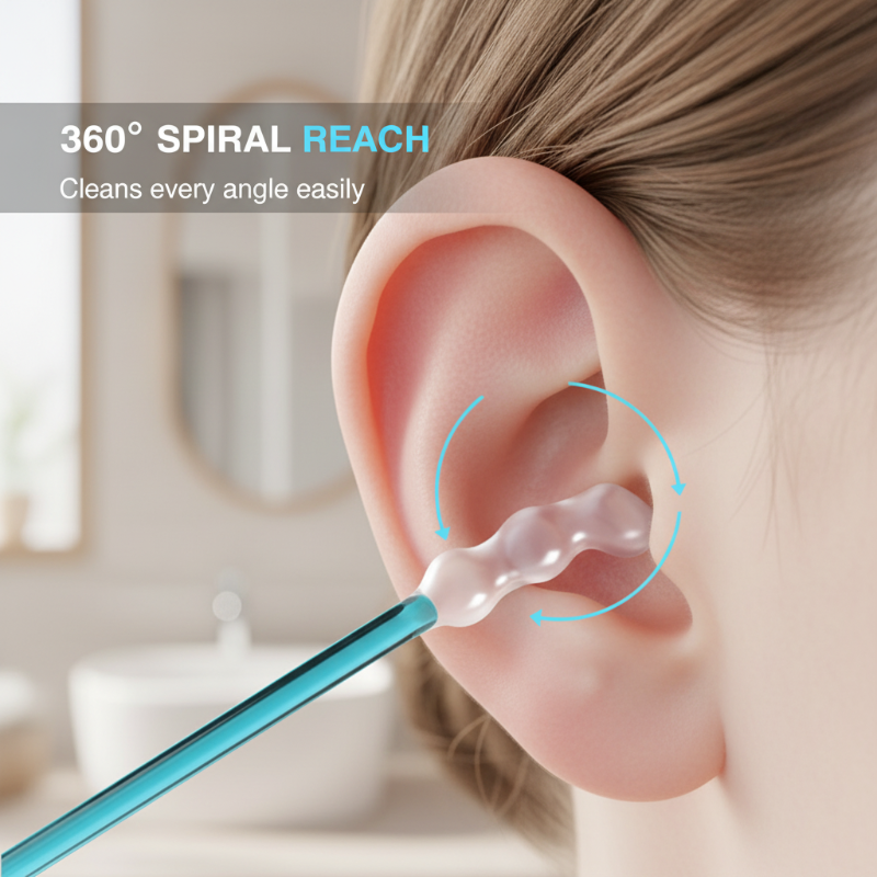 🎁2026 New Arrivals 50% OFF💥Gentle Spiral Ear Cleaners – Soft, safe & easy to use. Removes wax effectively without cotton mess. Perfect for seniors. 🧼👂