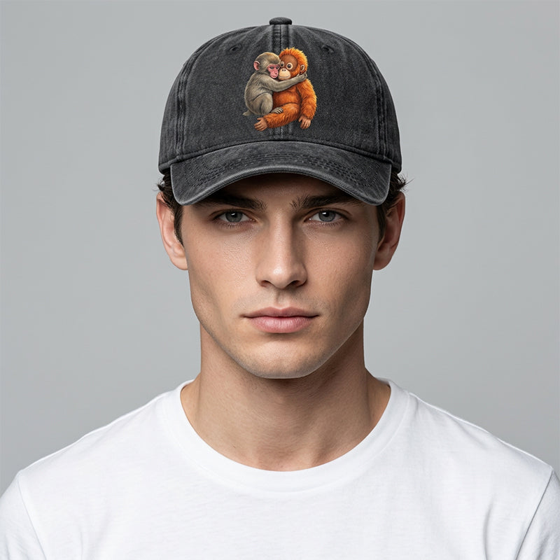 Gorra de béisbol con estampado animal lindo vintage