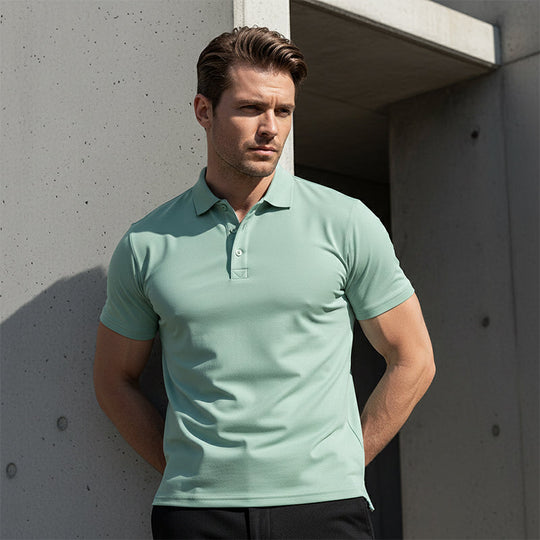 🔥Men's Quick-Dry Short-Sleeve Lapel T-Shirt