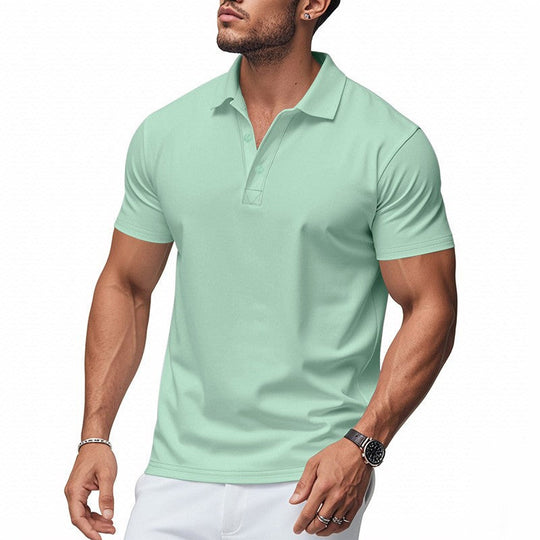 🔥Men's Quick-Dry Short-Sleeve Lapel T-Shirt
