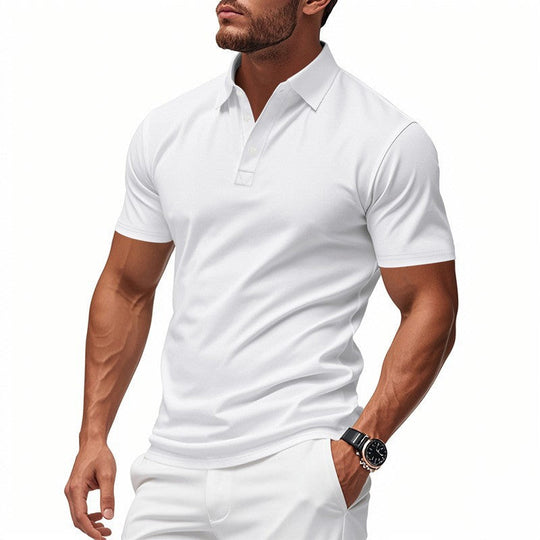 🔥Men's Quick-Dry Short-Sleeve Lapel T-Shirt