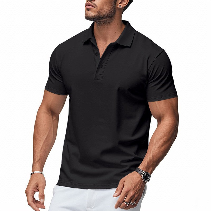 🔥Men's Quick-Dry Short-Sleeve Lapel T-Shirt