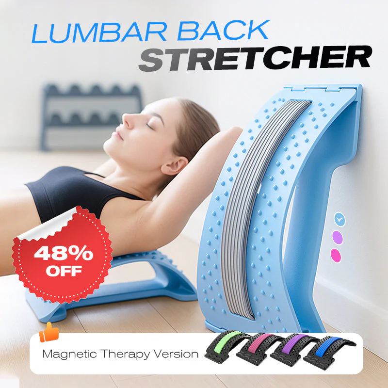 🎁2026 New Arrivals 50% OFF💥Magnetic Lumbar Stretcher – Acupressure Massage, Portable Design & Relieves Back Pain ✨