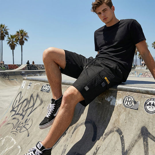 🌞Díolachán Earraigh: 50% de lascaine!✨Gearrghráin Lasta Ócáideacha d'Fhir le Sreangán Tarraingthe – Pócaí ilchuspóireacha praiticiúla, uaimeanna treisithe &  oiriúnach suaimhneach