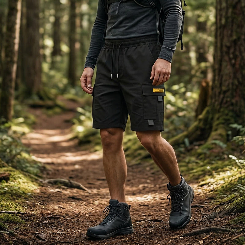 🌞Díolachán Earraigh: 50% de lascaine!✨Gearrghráin Lasta Ócáideacha d'Fhir le Sreangán Tarraingthe – Pócaí ilchuspóireacha praiticiúla, uaimeanna treisithe &  oiriúnach suaimhneach