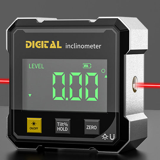 🥳2026 HOT SALE🥳💞50K+ SOLD!🌿 4-Side Magnetic Digital Angle Finder with Laser