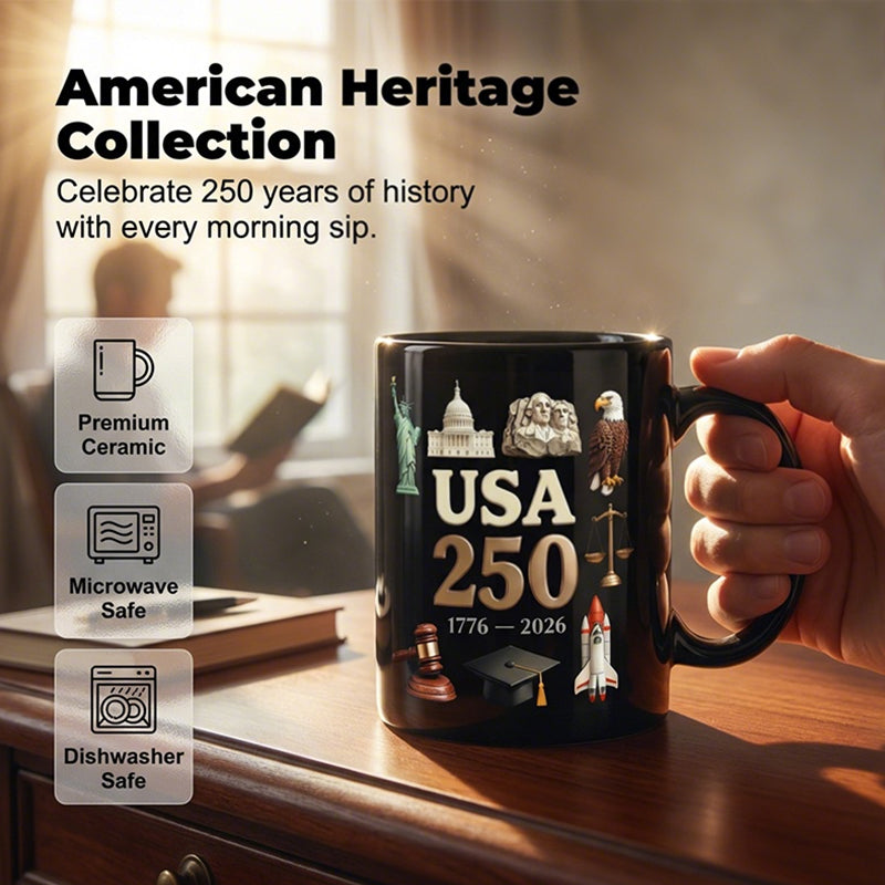 🔥Limited-time offer-11oz American 250th Anniversary Coffee Mug