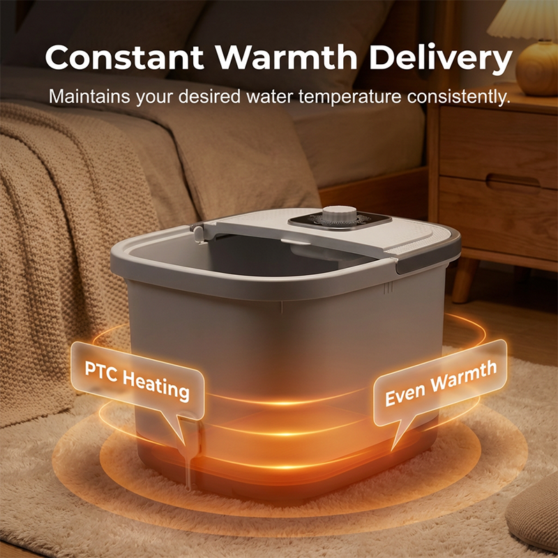 Heated Foot Spa Bath with Massage Rollers