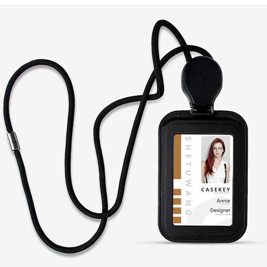 Retractable ID Badge Holder with Lanyard