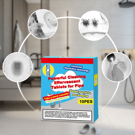 🔥 50% OFF! 💦 Powerful Drain Cleaning Effervescent Tablets | Fast-Dissolving Formula for Hair, Grease & Everyday Build-Up | Easy Sink & Pipe Cleaner ✨