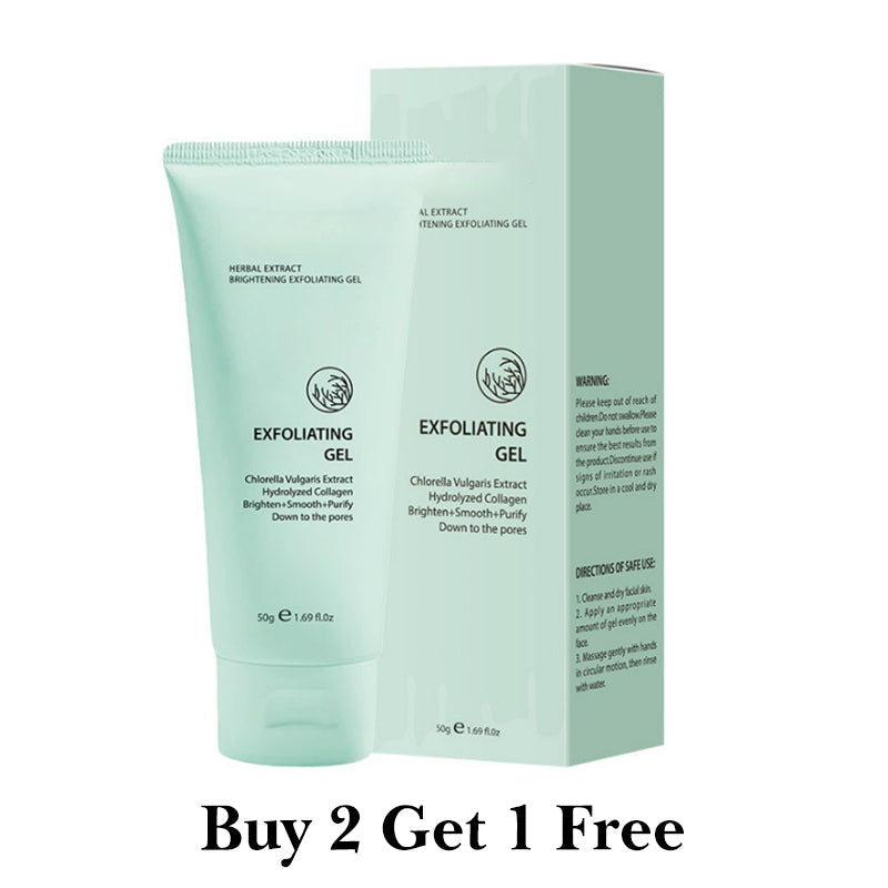 🥳2026 HOT SALE🥳💞50K+ SOLD!💥👵🌸 50% OFF! Herbal Brightening Exfoliating Gel – Gently lifts dead skin, unclogs pores. Aloe vera soothes & hydrates. Reveals smoother, radiant skin. 🧴✨