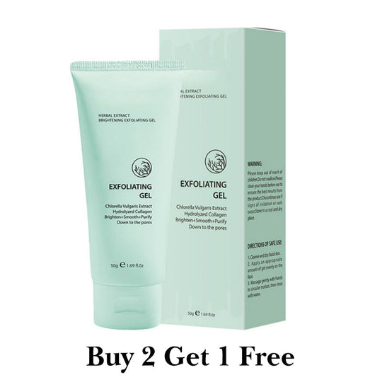 🥳2026 HOT SALE🥳💞50K+ SOLD!💥👵🌸 50% OFF! Herbal Brightening Exfoliating Gel – Gently lifts dead skin, unclogs pores. Aloe vera soothes & hydrates. Reveals smoother, radiant skin. 🧴✨