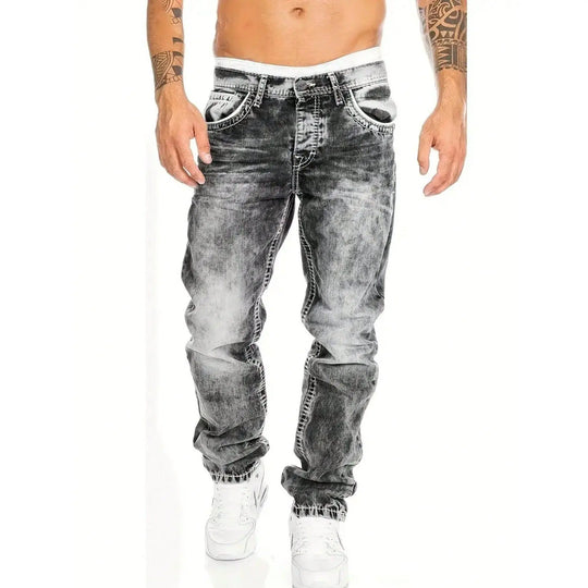 Herrenmode, kreative Stretch-Denim-Jeans, minimalistischer Stil, geeignet für den Sommer, Emo-Stil – kostenloser Versand für zwei Teile