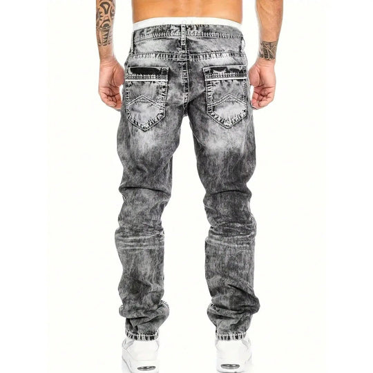 Herrenmode, kreative Stretch-Denim-Jeans, minimalistischer Stil, geeignet für den Sommer, Emo-Stil – kostenloser Versand für zwei Teile