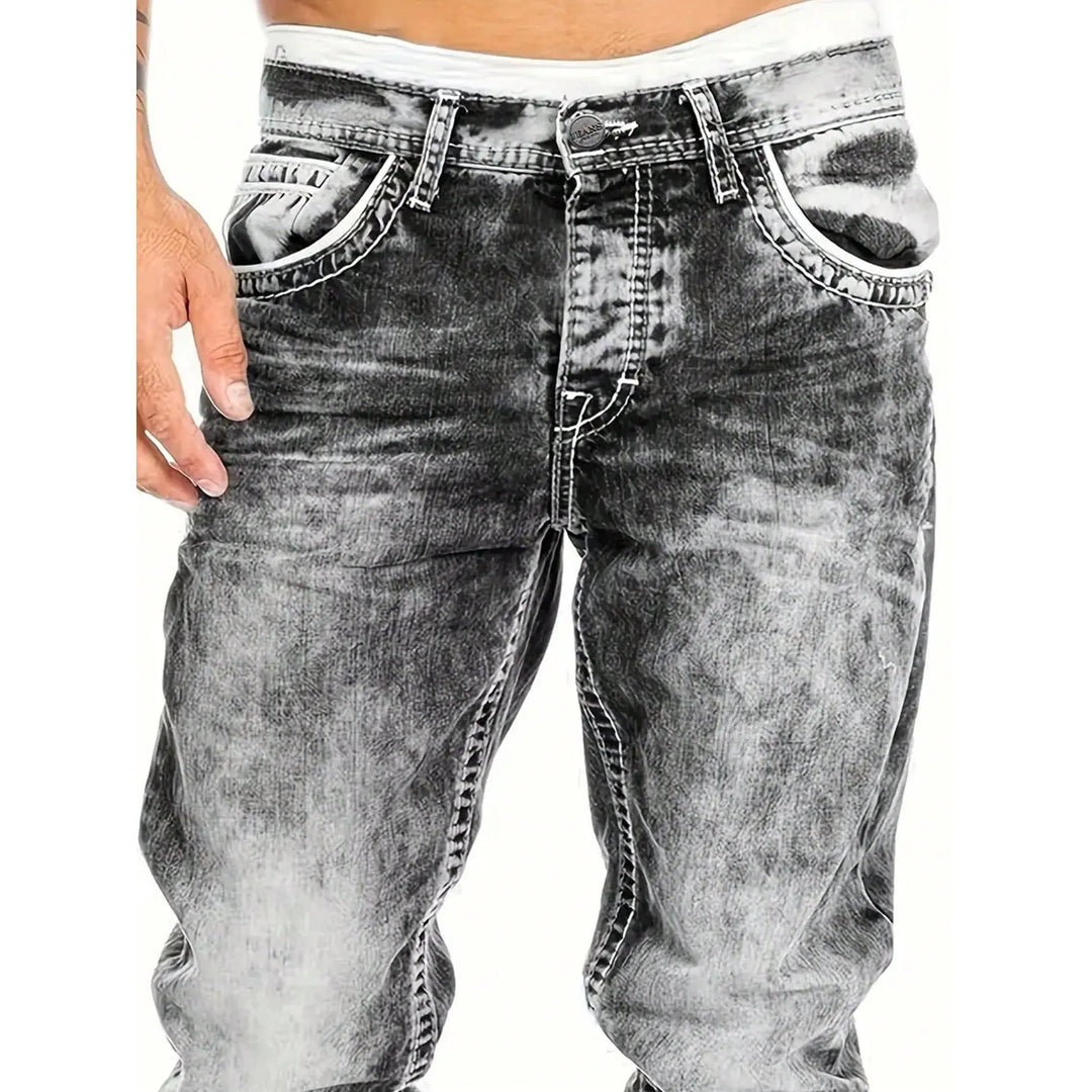 Herrenmode, kreative Stretch-Denim-Jeans, minimalistischer Stil, geeignet für den Sommer, Emo-Stil – kostenloser Versand für zwei Teile