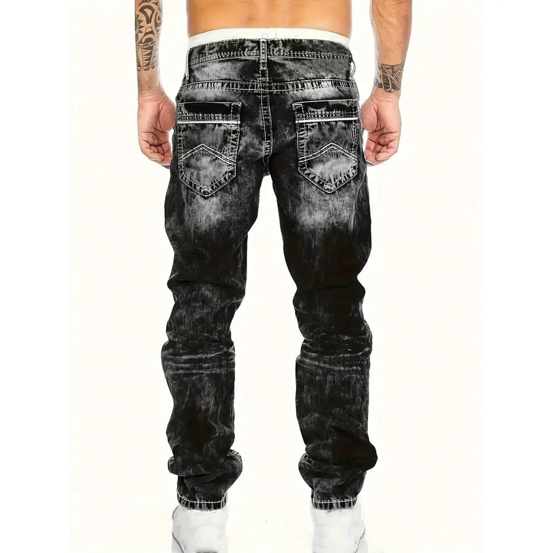 Herrenmode, kreative Stretch-Denim-Jeans, minimalistischer Stil, geeignet für den Sommer, Emo-Stil – kostenloser Versand für zwei Teile