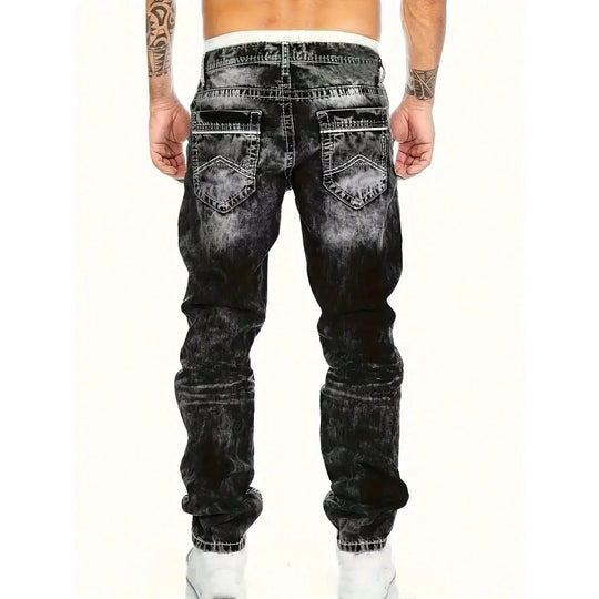 Herrenmode, kreative Stretch-Denim-Jeans, minimalistischer Stil, geeignet für den Sommer, Emo-Stil – kostenloser Versand für zwei Teile