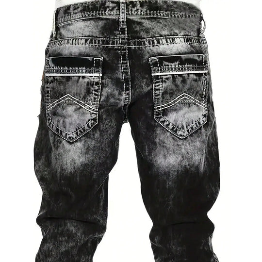 Herrenmode, kreative Stretch-Denim-Jeans, minimalistischer Stil, geeignet für den Sommer, Emo-Stil – kostenloser Versand für zwei Teile