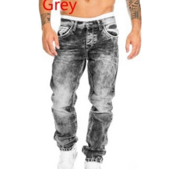 Herrenmode, kreative Stretch-Denim-Jeans, minimalistischer Stil, geeignet für den Sommer, Emo-Stil – kostenloser Versand für zwei Teile