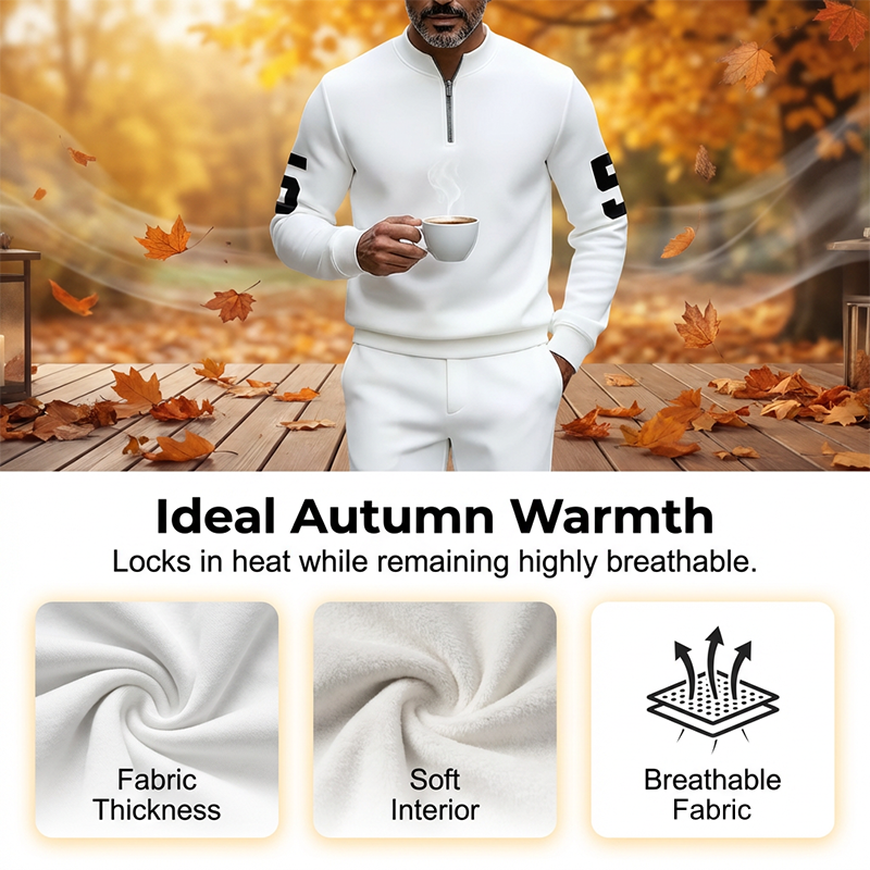 👕 50% OFF NOW! 🔥 Men's Half-Zip Top & Pants 2-Piece Set – Stylish Design, Comfortable Fit & Perfect for Casual Wear 👖
